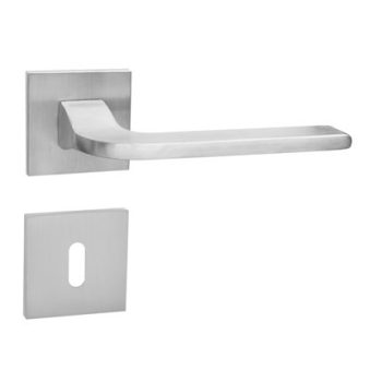 Ibiza négyzetrozettás kilincs, matt króm