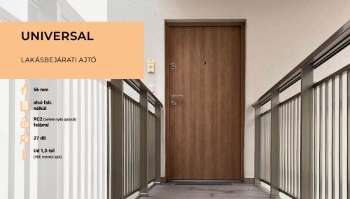 Delta universal lakasbejaráti ajtó adatlap enteriőr