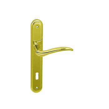 Kyra hosszú címes kilincs, fényes réz