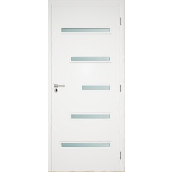 Beltéri ajtó DEKOR STANDARD, üveges,   Co-5 üvegezés, fehér dekor felület