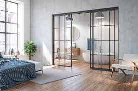 Loft stílusú tolóajtók, acélajtó, acél tolóajtók, üvegfalak, Hörmann Raumplus JAP