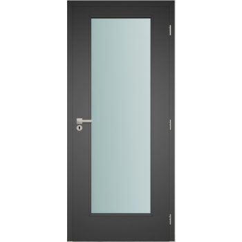 Beltéri ajtó CPL STANDARD, üveges,   In-1 üvegezés, gyémánt szürke CPL felület