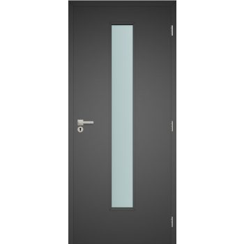 Beltéri ajtó CPL STANDARD, üveges,   Ge-5 üvegezés, gyémántszürke CPL  felület