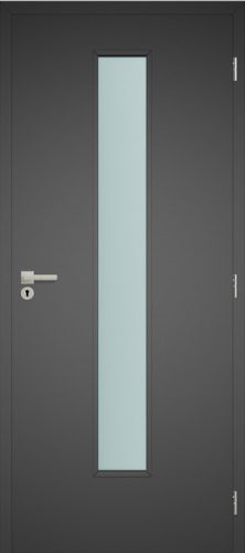 Beltéri ajtó CPL STANDARD, üveges,   Ge-5 üvegezés, gyémántszürke CPL  felület