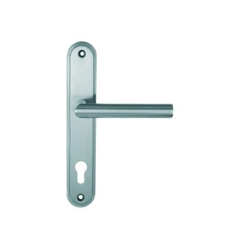 Universal hosszúcímes bejárati kilincs, inox