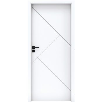 Linea Valle-12 Decorato dekor felületű ajtó mart  mintás ajtólap fehér szín