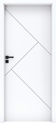 Linea Valle-12 Decorato dekor felületű ajtó mart  mintás ajtólap fehér szín