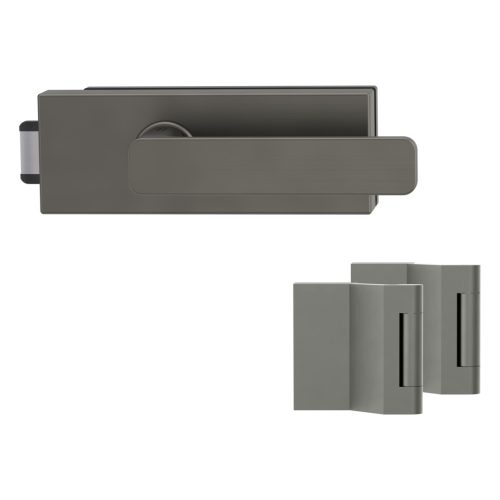 Puristo-S Griffwerk üvegajtó szett Minimal Modern kilinccsel kasmírszürke, blind