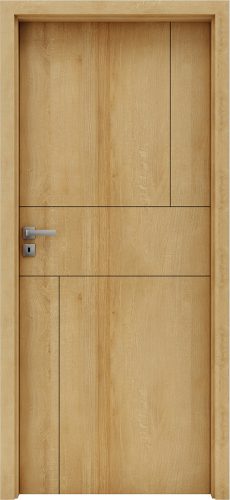 Linea Valle-10 Decorato dekor felületű ajtó mart  mintás ajtólap európai tölgy szín